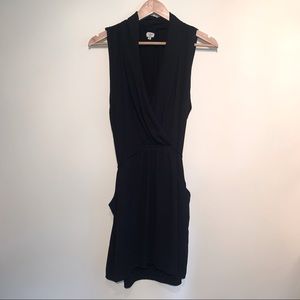 Aritzia Wilfred Black Wrap Dress